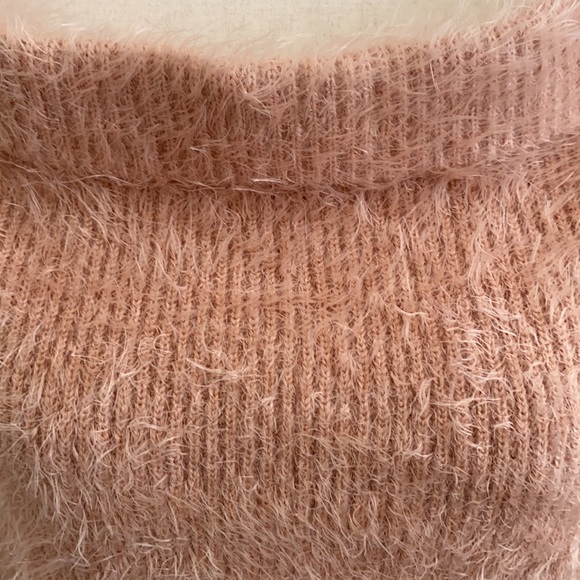 Lt pink fuzzy and super comfortable sweater. - Picture 3 of 3
